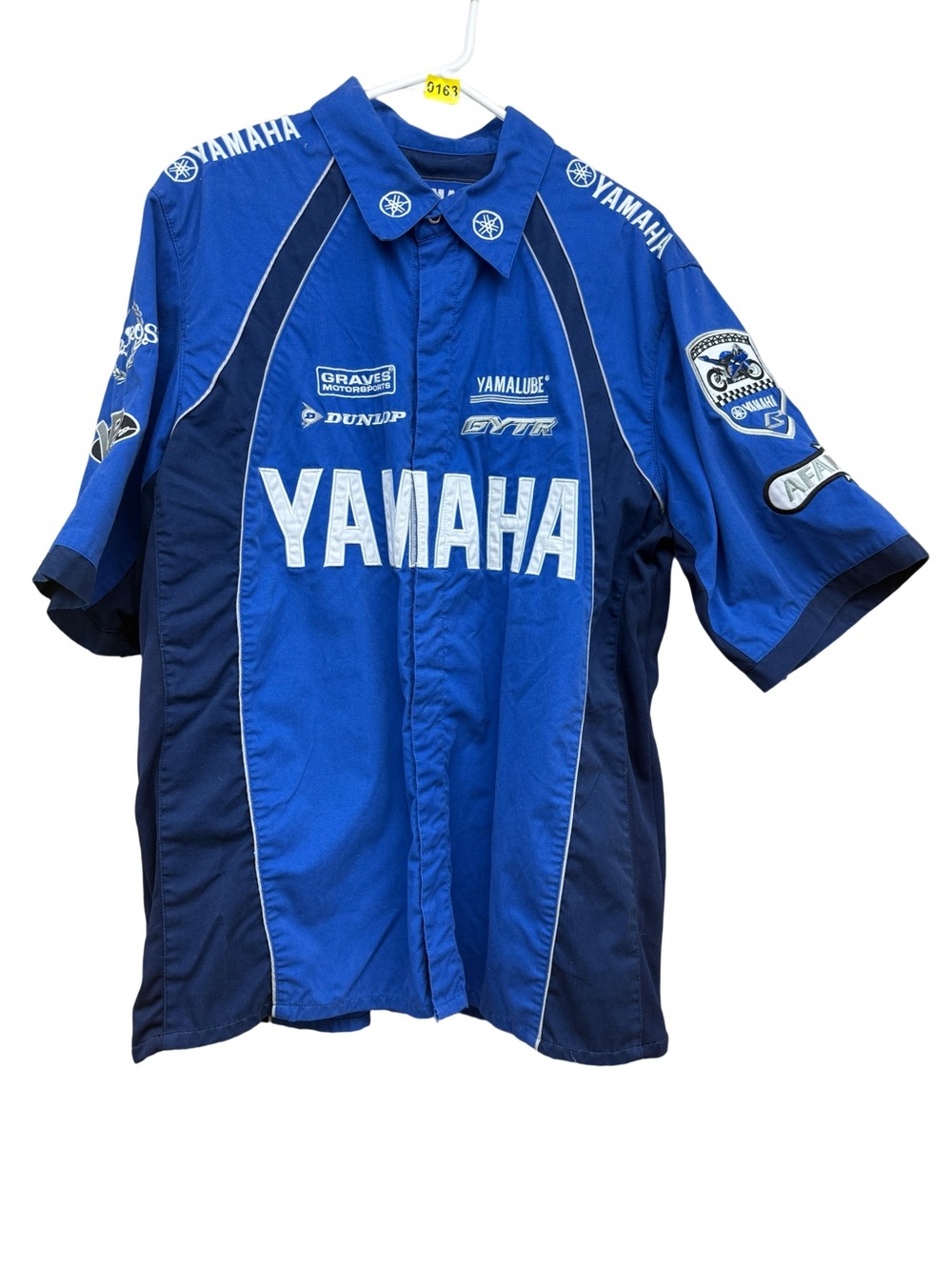 Yamaha Royal Blue & Navy Racing Team Button-Up Shirt
